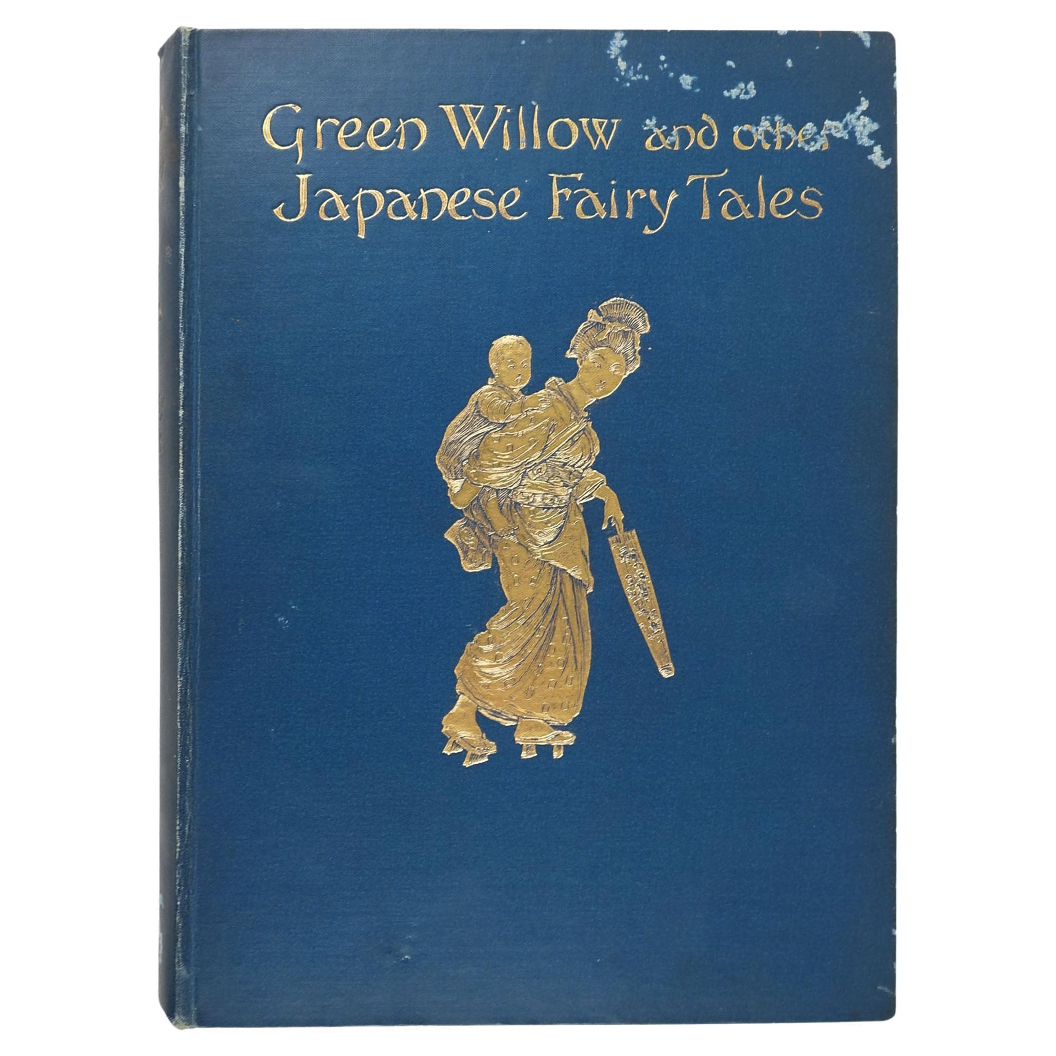 Antikes japanisches Märchenbuch aus grüner Weide und anderen japanischen Märchen, 1910 im Angebot