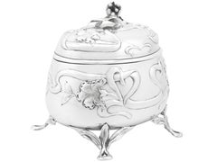 1910s Austro-Hungarian Silver Tea Caddy