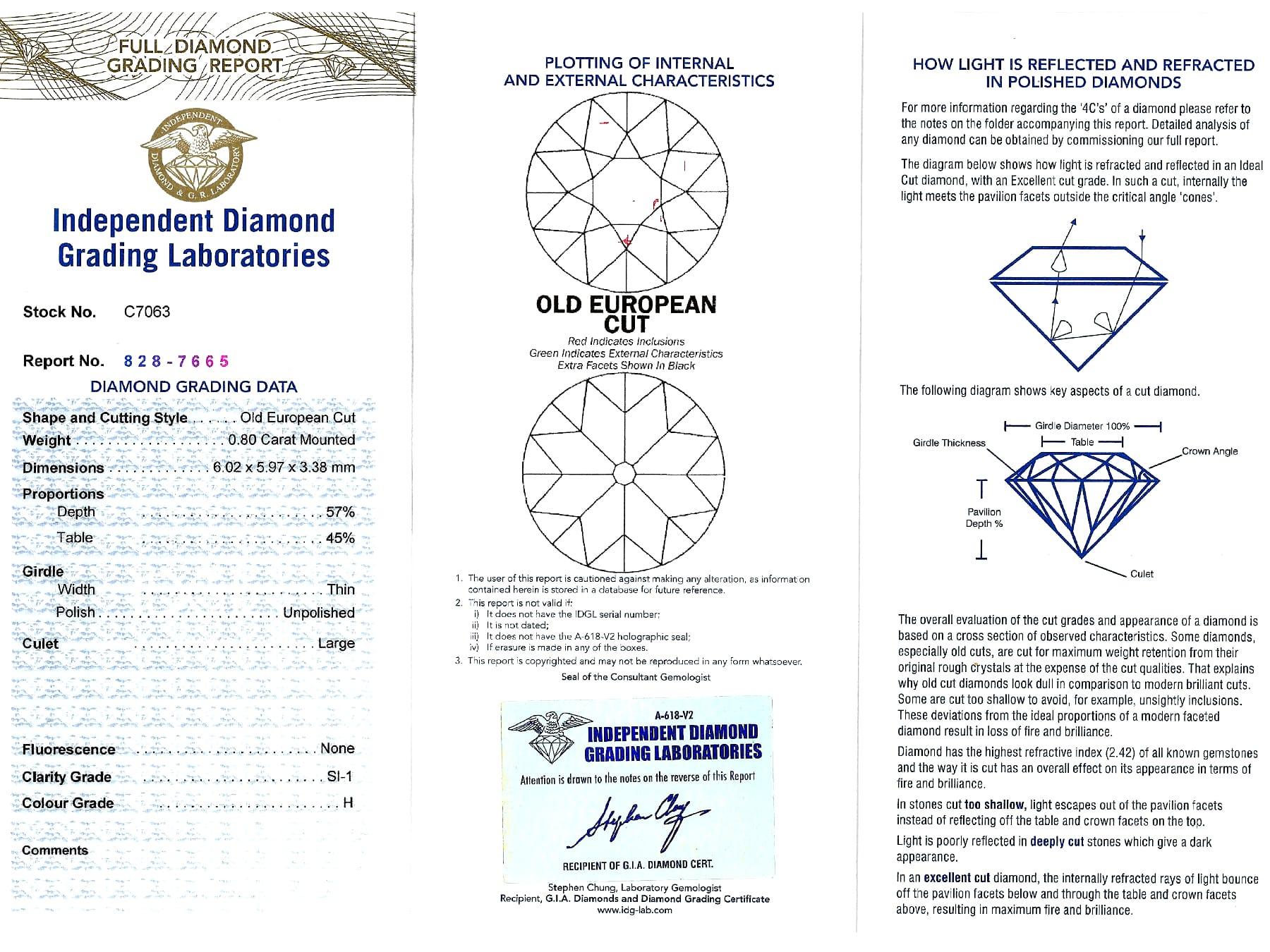 Antiker 1910er Diamant und Platin Solitär Ring im Angebot 5