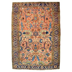 Antique 1910s Persian Heriz Serapi Rug - 8'x10'