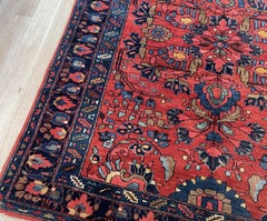 Antique 1910s Persian Lilihan Rug, Traditional Floral Design 5.7'x6.8' - 1B981