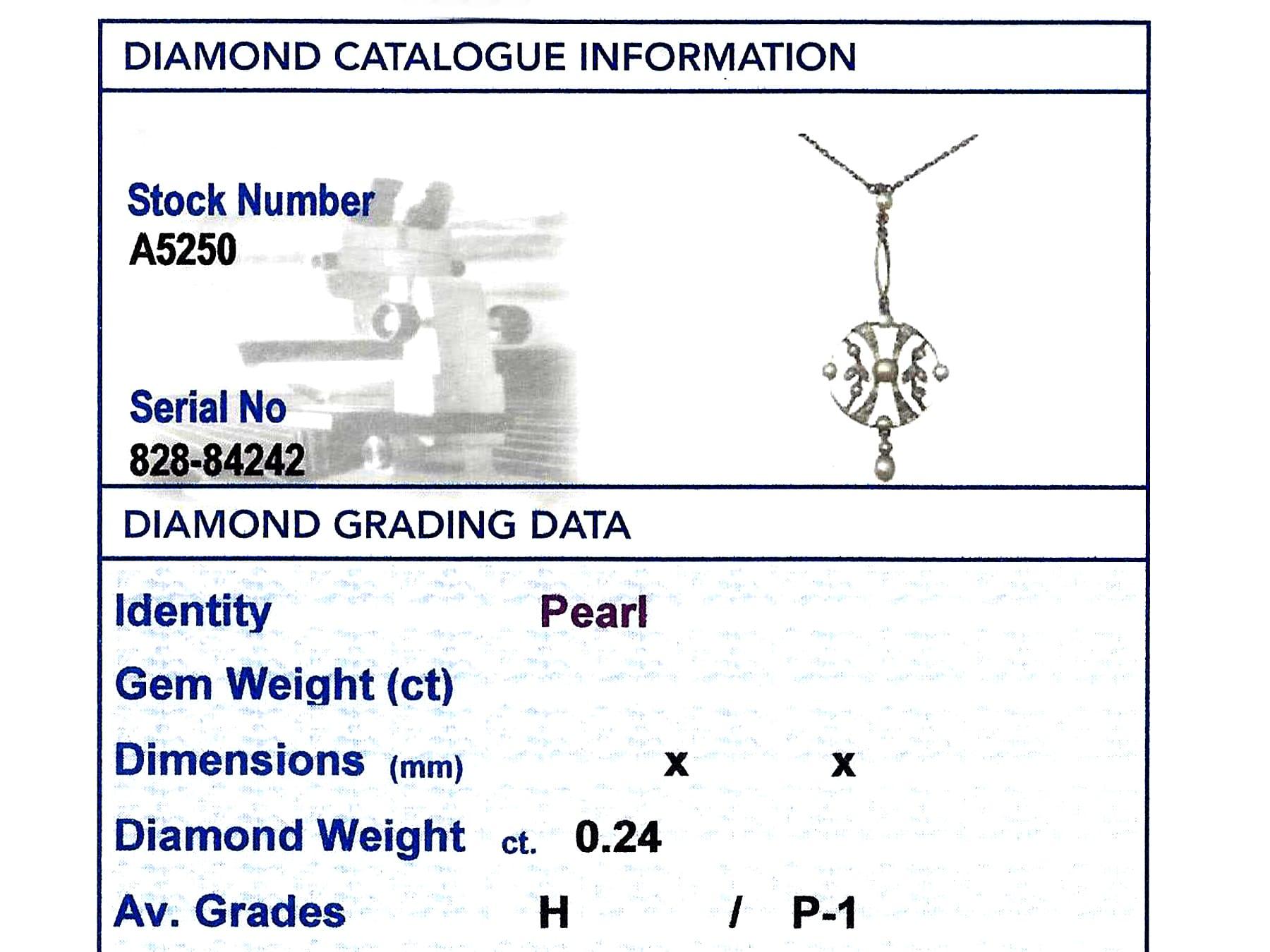 Antiker Gelbgold-Anhänger mit Saatperlen und Diamanten aus den 1910er Jahren im Angebot 3