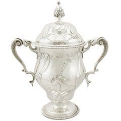 Used 1910s Sterling Silver Presentation Cup and Cover