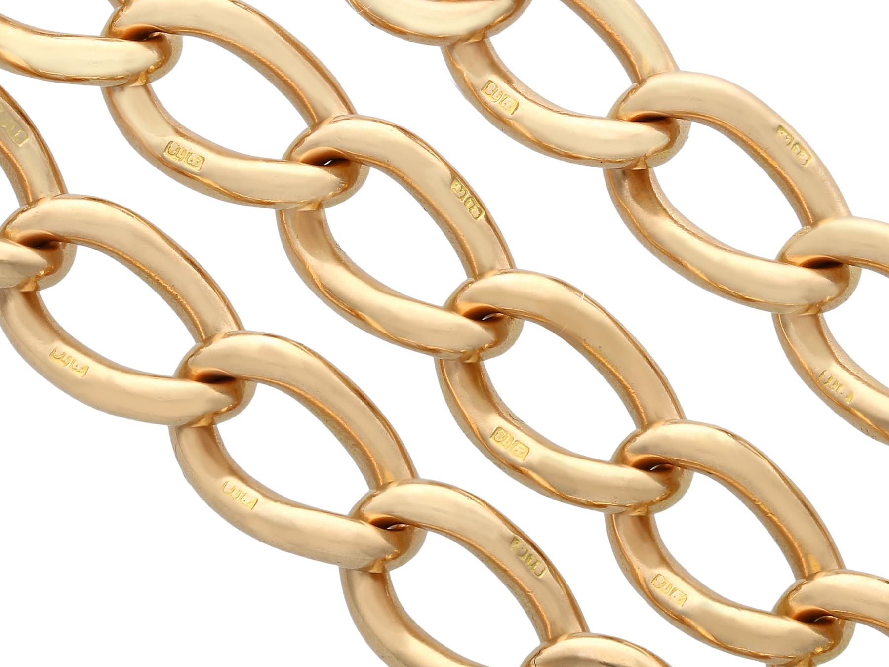 vintage 610 15k solid yellow gold anchor