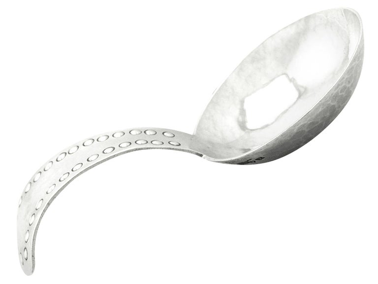 Antique 1911 Art and Crafts Style Sterling Silver Caddy Spoon For Sale at 1stDibs silver caddy