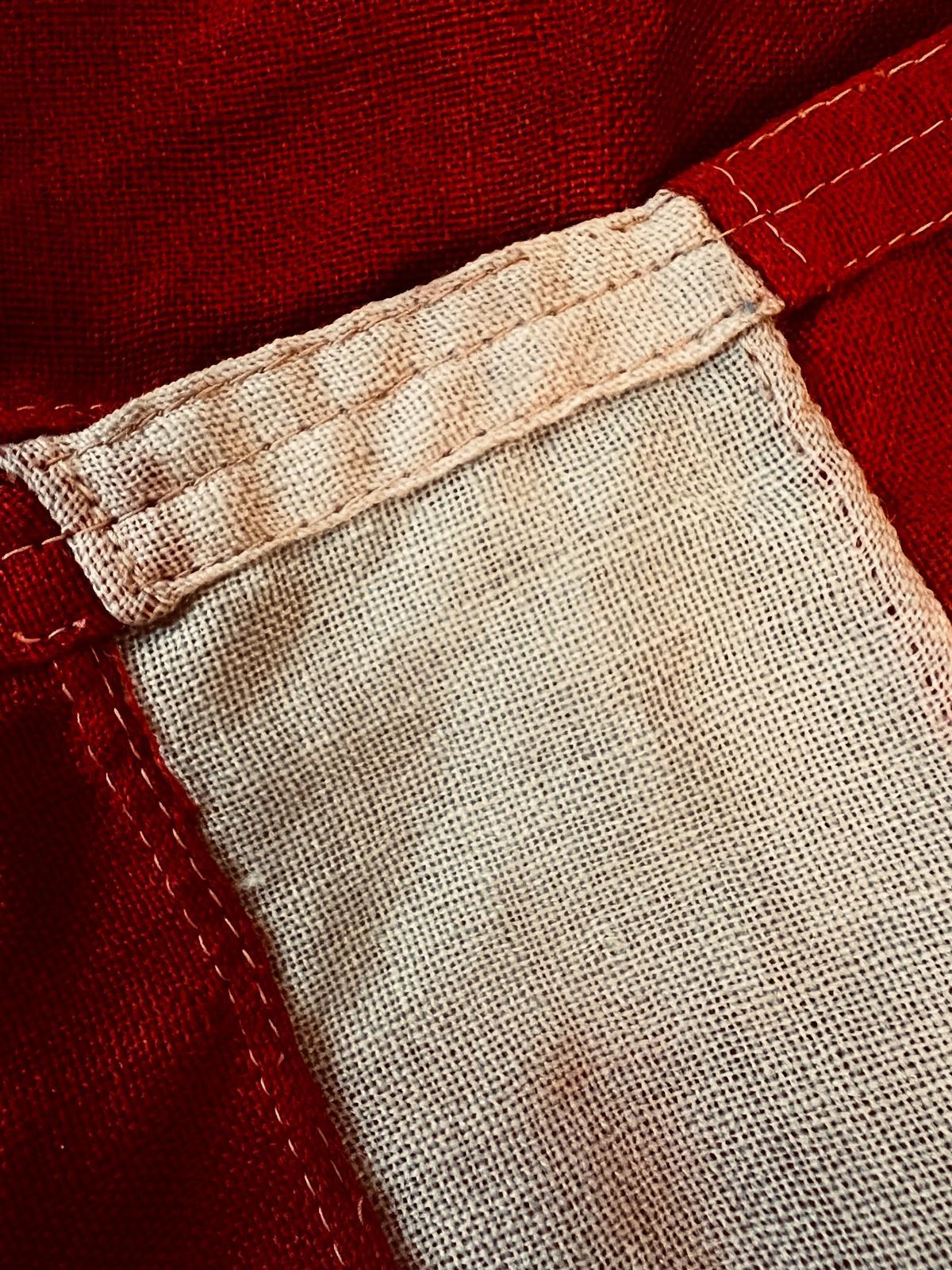 Laine Antique 1912 Wool 48-Star American Flag, Rare Pre-Standard Collectible en vente
