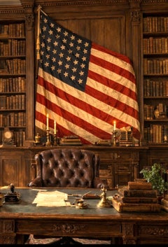 Antique 1912 Wool 48-Star American Flag, Rare Pre-Standard Collectible