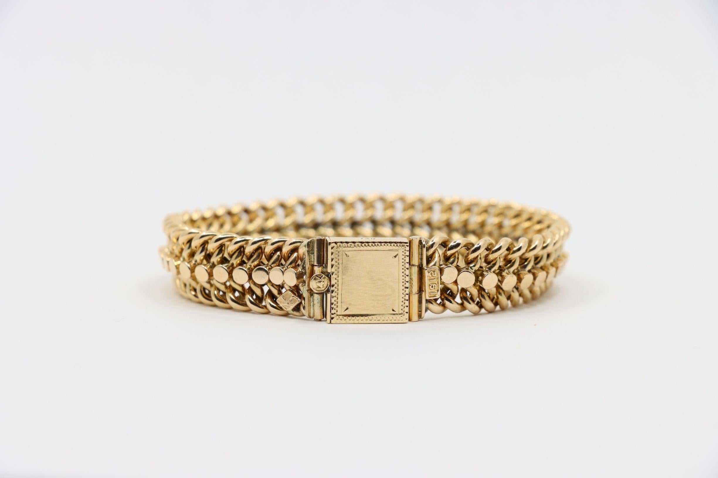 Antique 1912's 14K Gold Bracelet In Good Condition In Flushing, NY