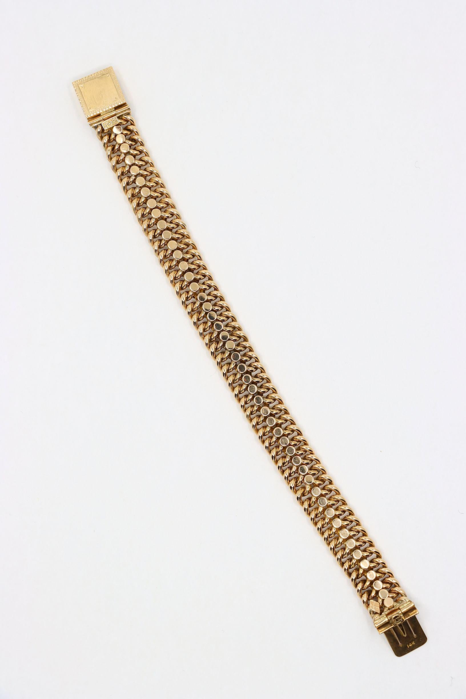 Antique 1912's 14K Gold Bracelet 2