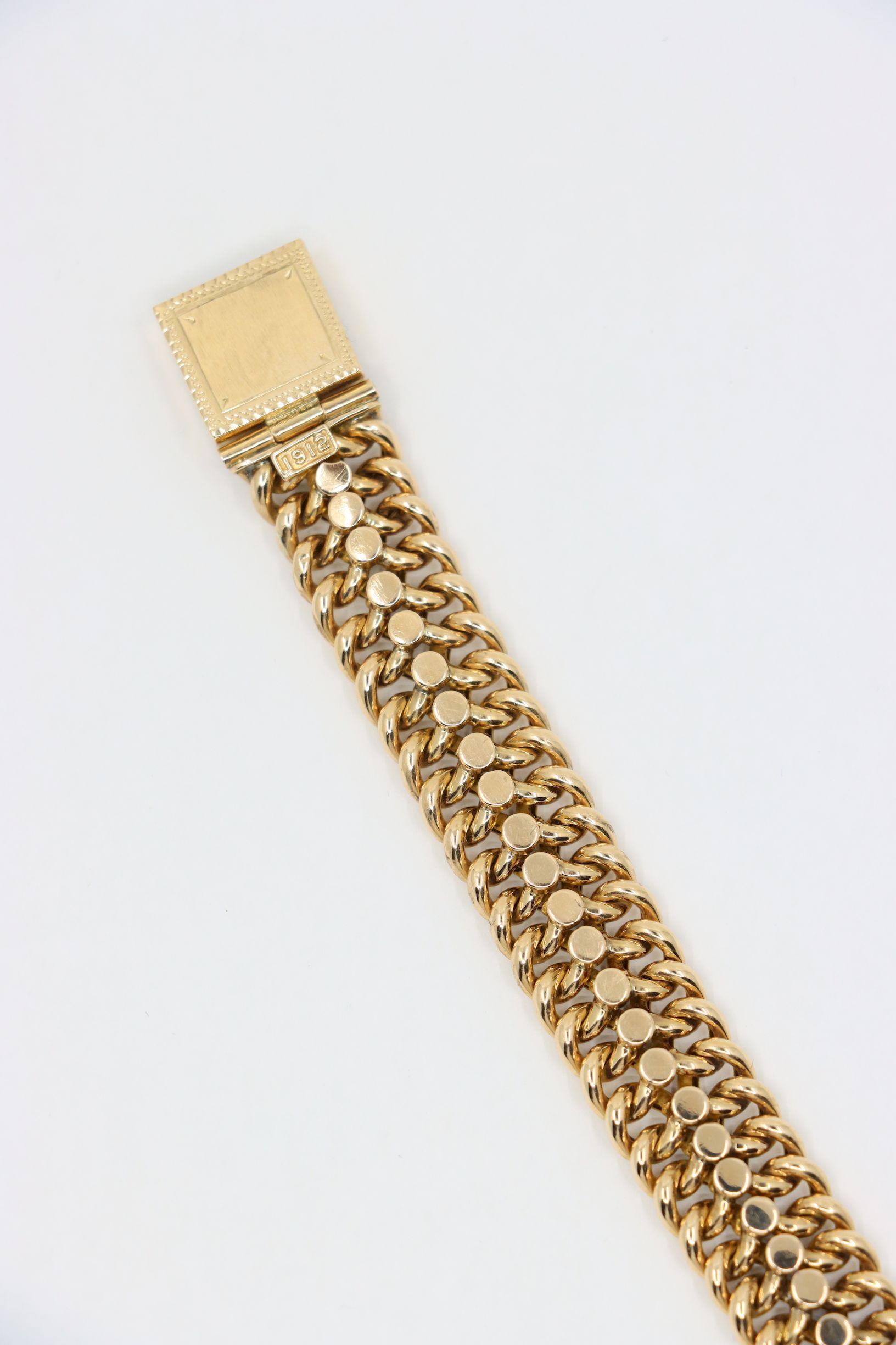 Antique 1912's 14K Gold Bracelet 3