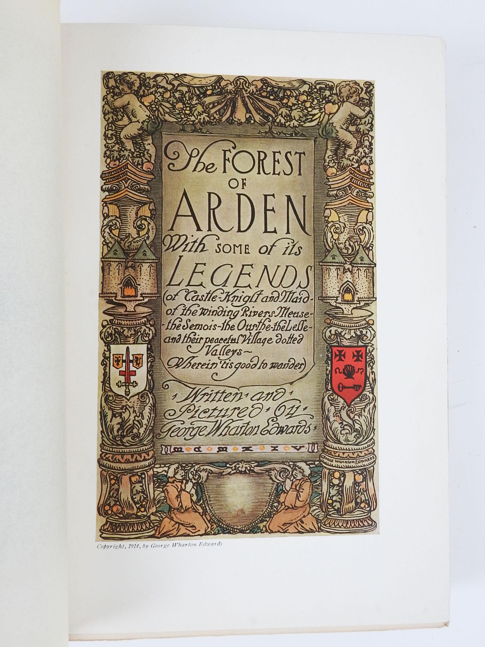 Edwardian Antique 1914 the Forest of Arden Legends Book For Sale