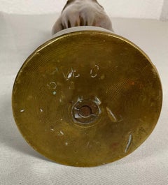 Antique 1917 Sculpted Shell Casing, Trench Art - 2Y527