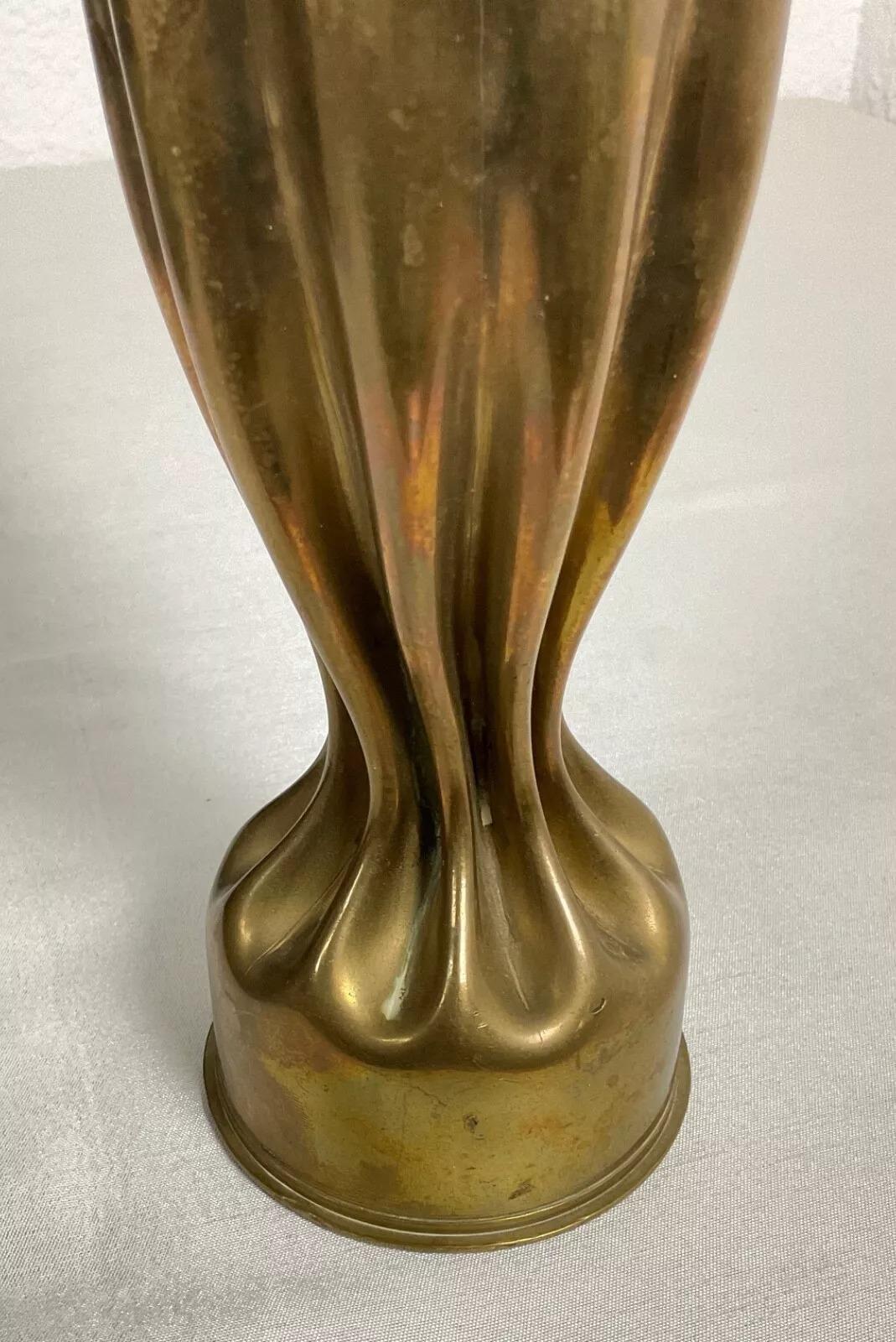 Antique 1917 Sculpted Shell Casing, Trench Art - 2Y527 For Sale 1