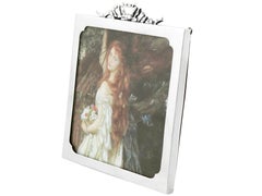 Cadre photo ancien en argent sterling de style George V, 1917