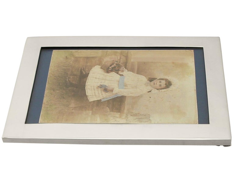 Antique 1918 Sterling Silver Photograph Frame For Sale 2