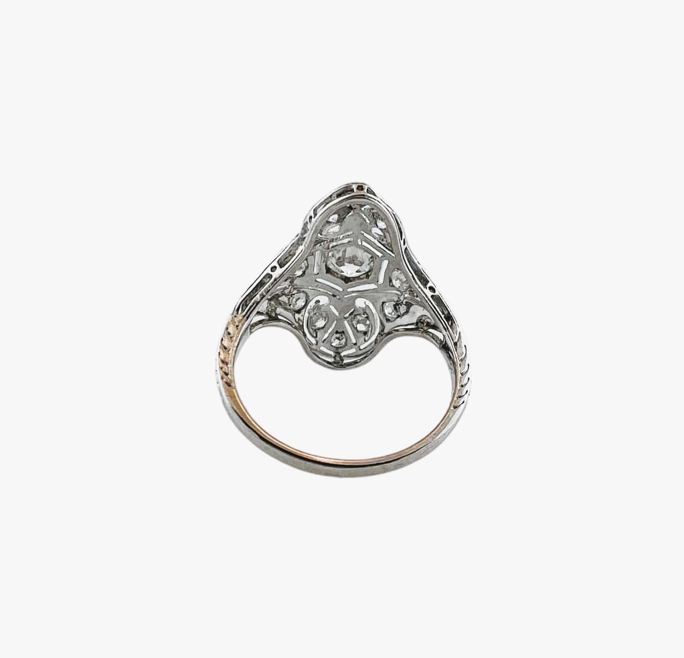 antique filigree diamond ring