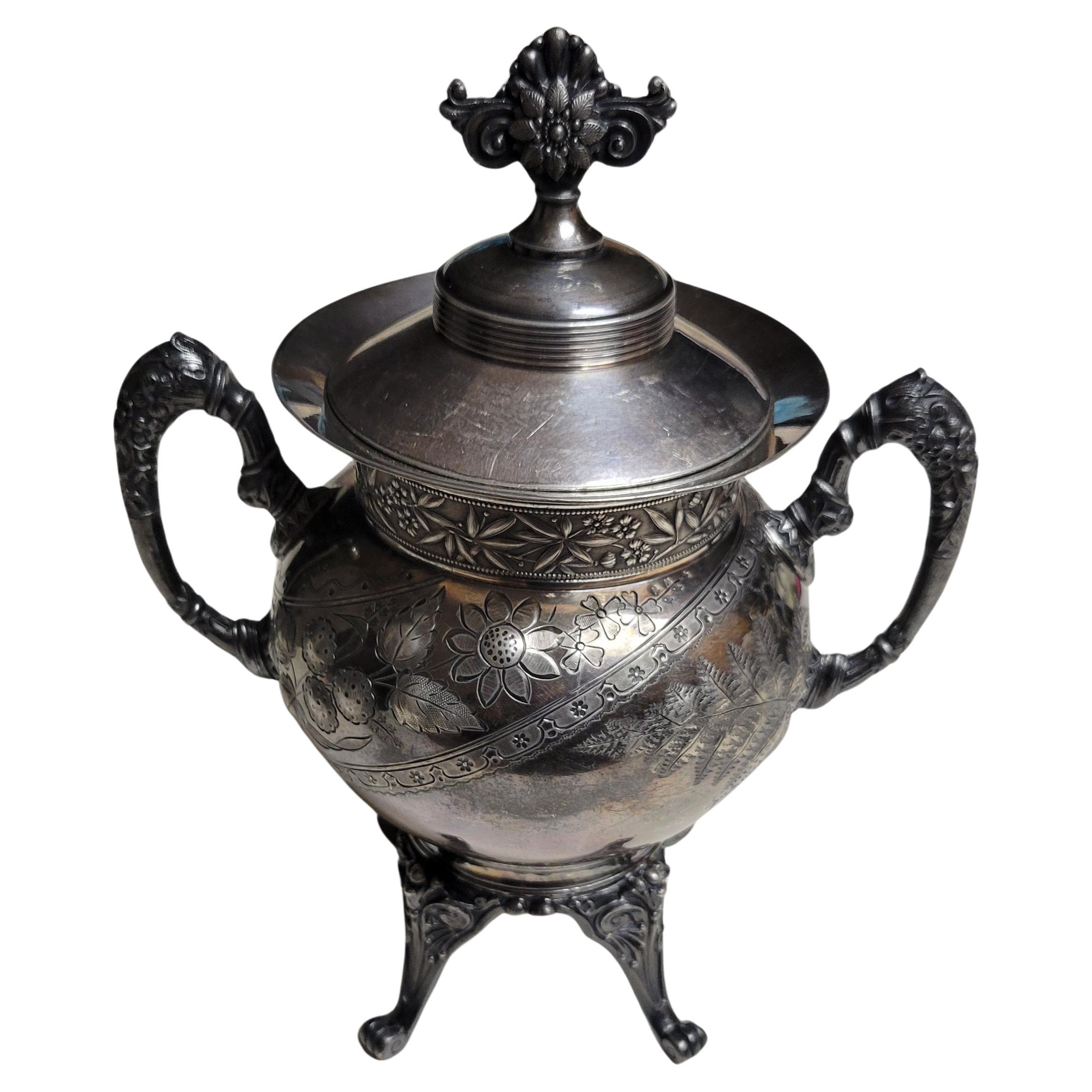 Antique, 1919, Meriden Britannia Company Silverplated Urn