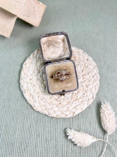 Antique 1920’s 14ct Rose Gold, Diamond Double Headed Snake Ring