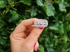 Antique 1920s 1.83 Carat Diamond and Platinum Brooch by Garrard
