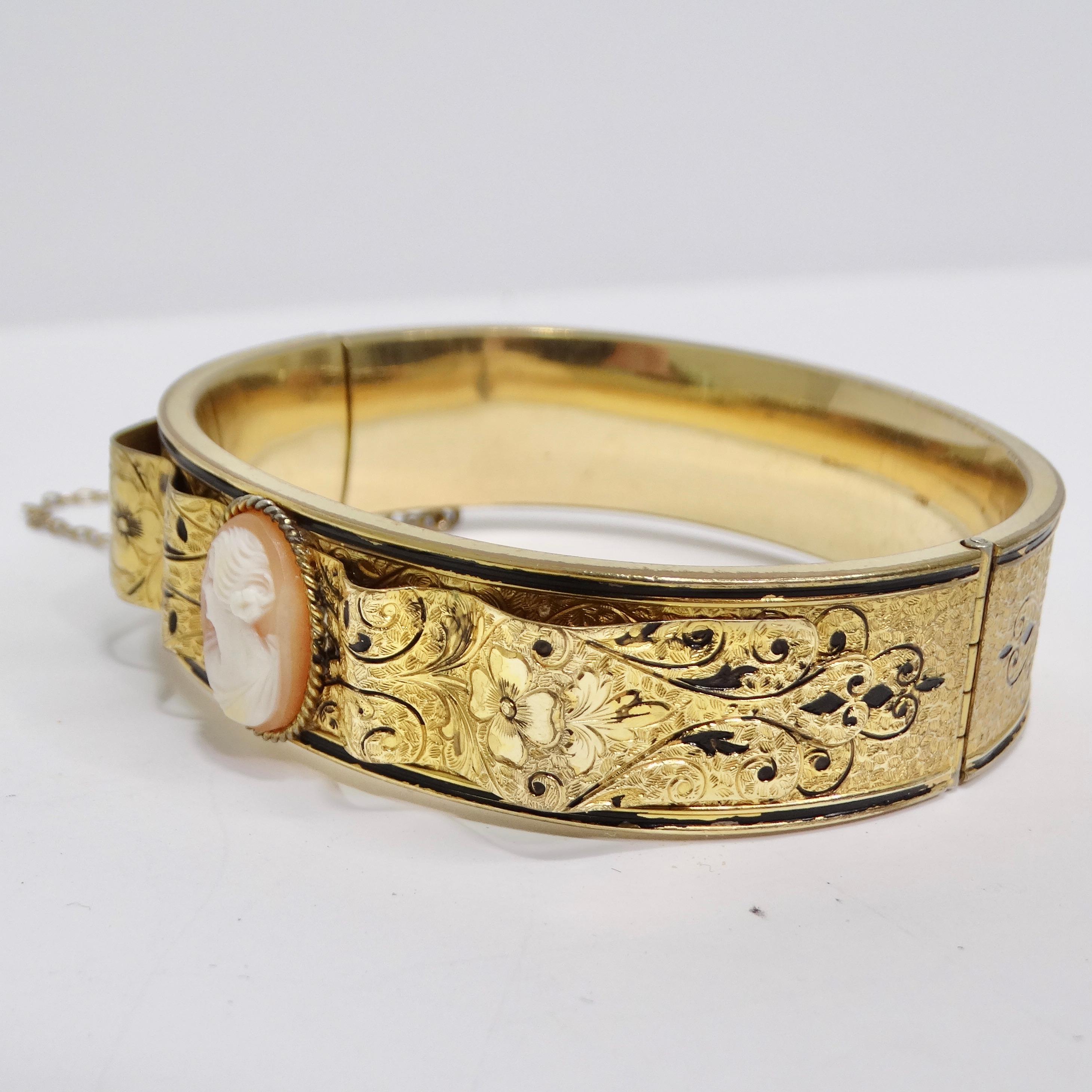 18k gold palting antique vintage bracelet