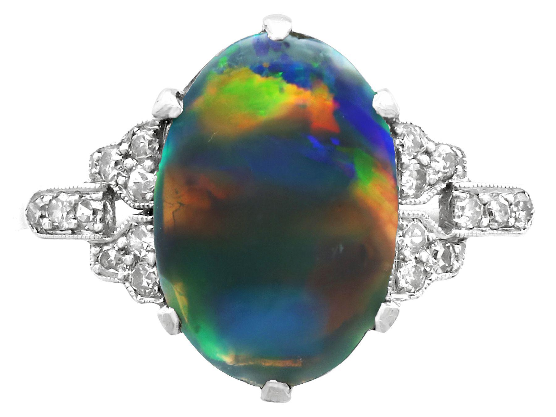black opal ring vintage