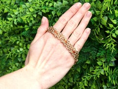 Antique 1920s 3.15 Carat Citrine and Yellow Gold Gate Bracelet