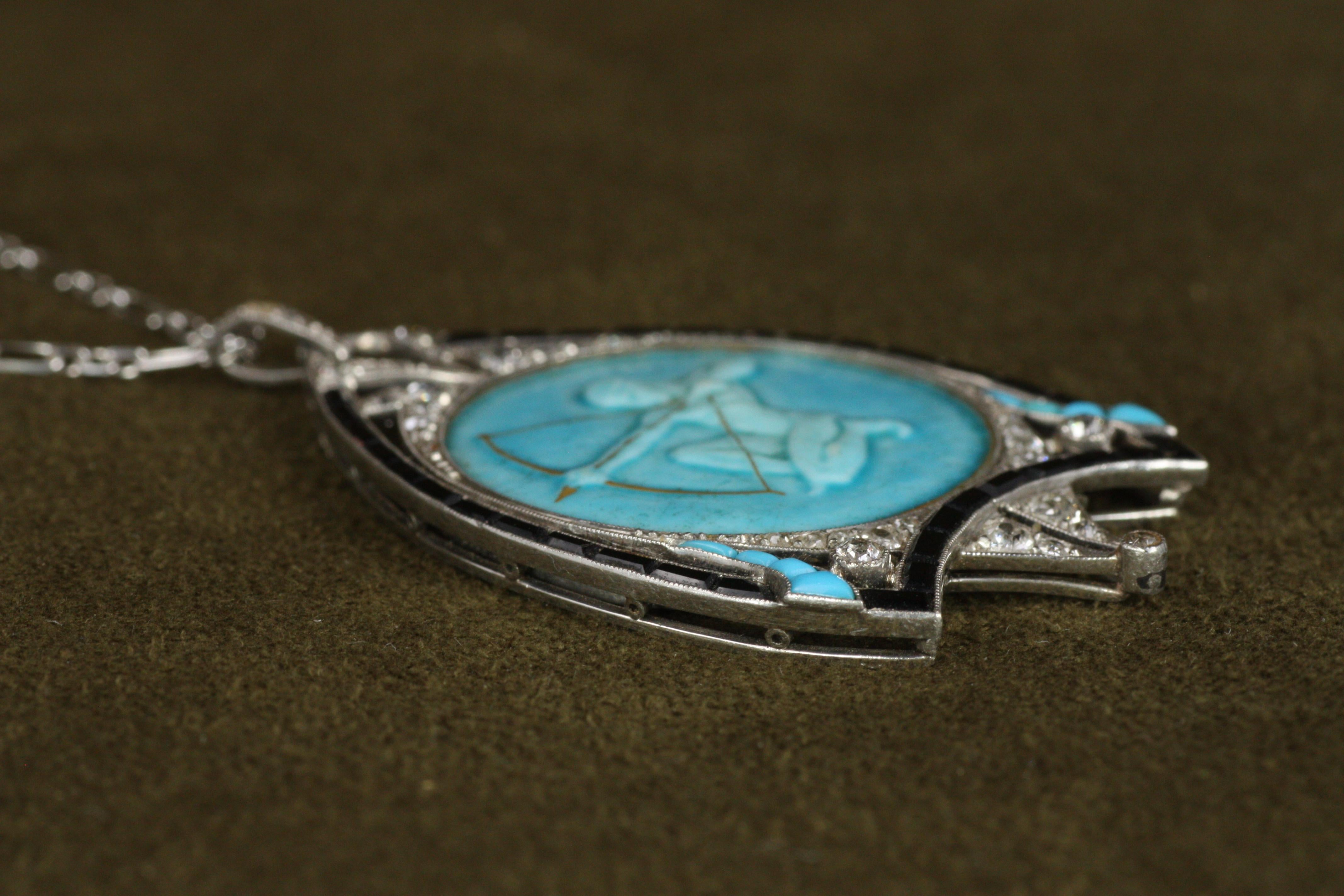 Antiguo Colgante Art Decó de Porcelana Décoré a Sévrés de los años 20 en venta 4