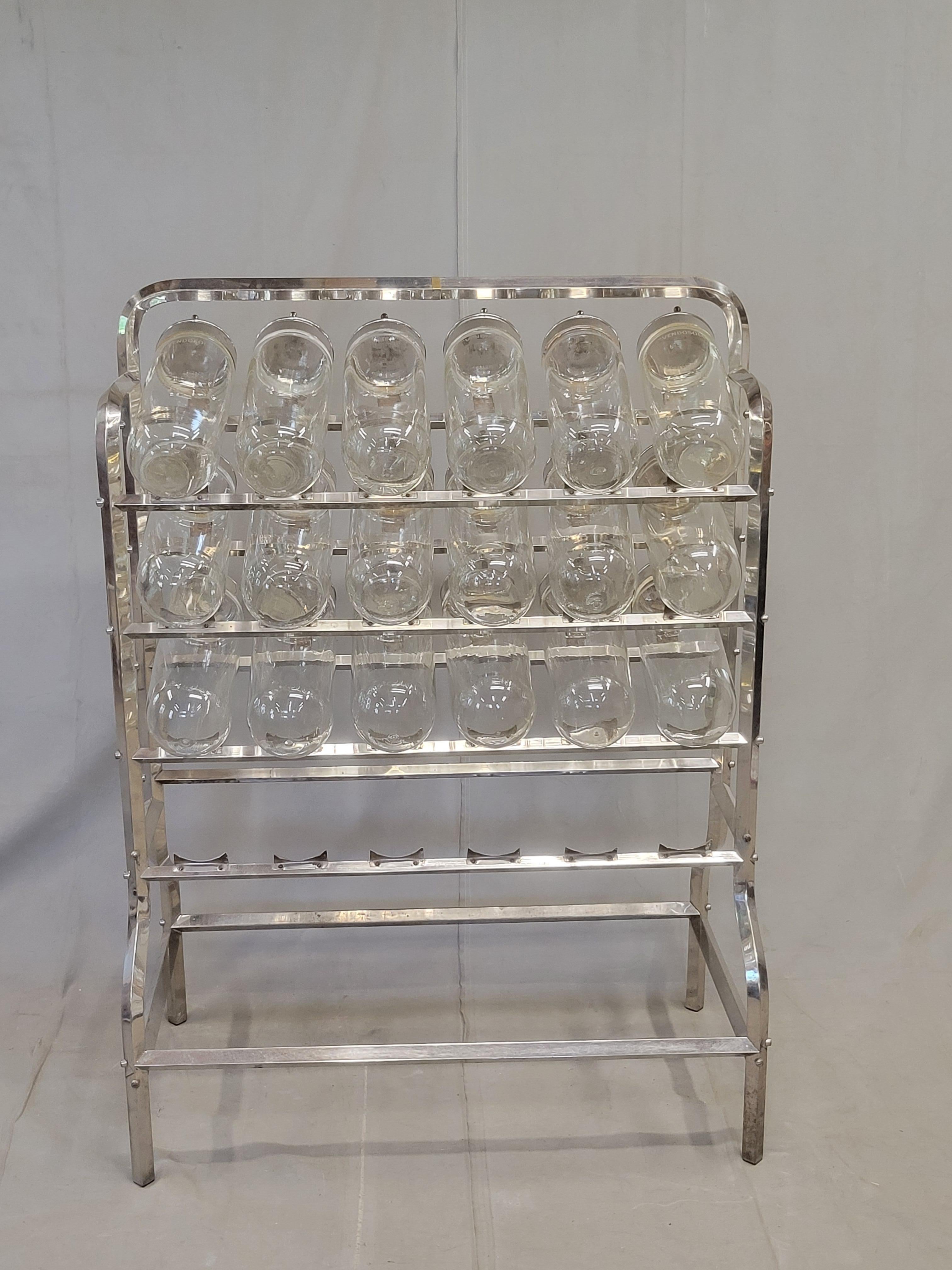 Antiguo expositor de tienda de caramelos de 18 botes Vendosolo Argentino de los años 20 (Caramelera) en venta 7
