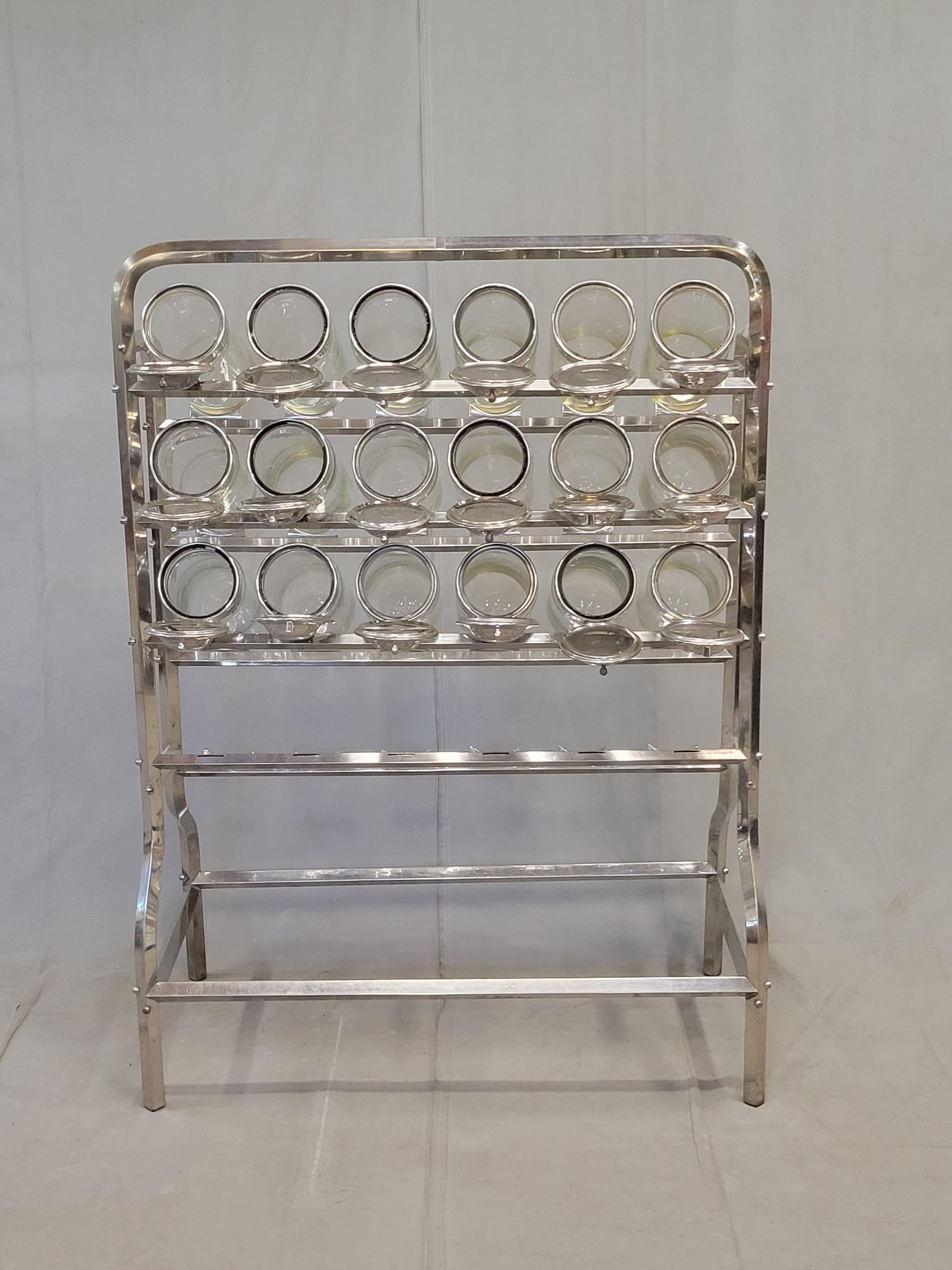Antiguo expositor de tienda de caramelos de 18 botes Vendosolo Argentino de los años 20 (Caramelera) en venta 1