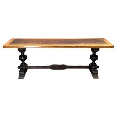 Antique 1920s Baltimore and Trust Mercantile Console Gravity Table 90"