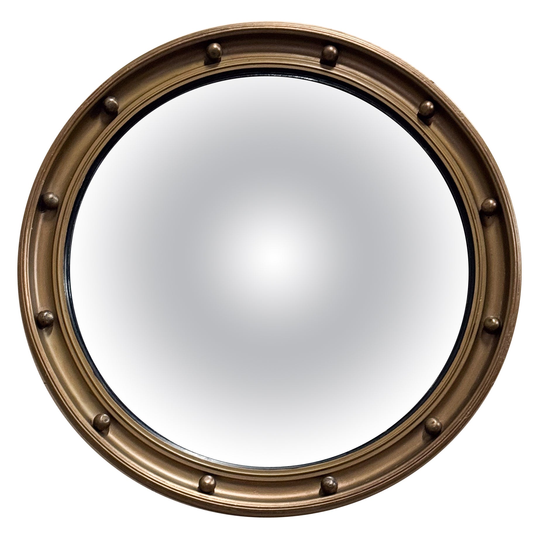 MiRROR ANTIQUE BUTLERS CONVEX or GILT WOOD WALL des années 1920