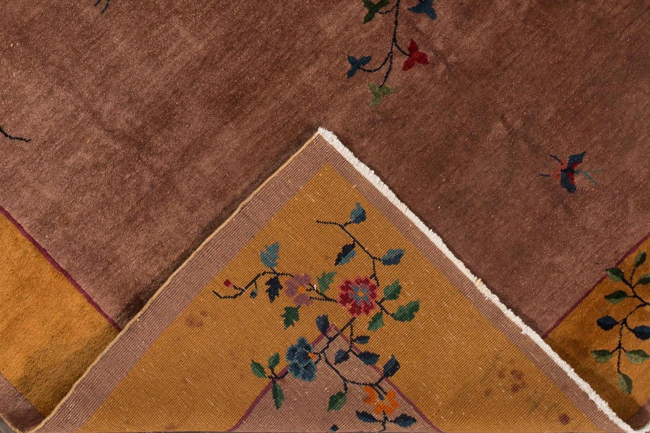 Antiker chinesischer Art-Déco-Teppich aus den 1920er Jahren (Art déco)
