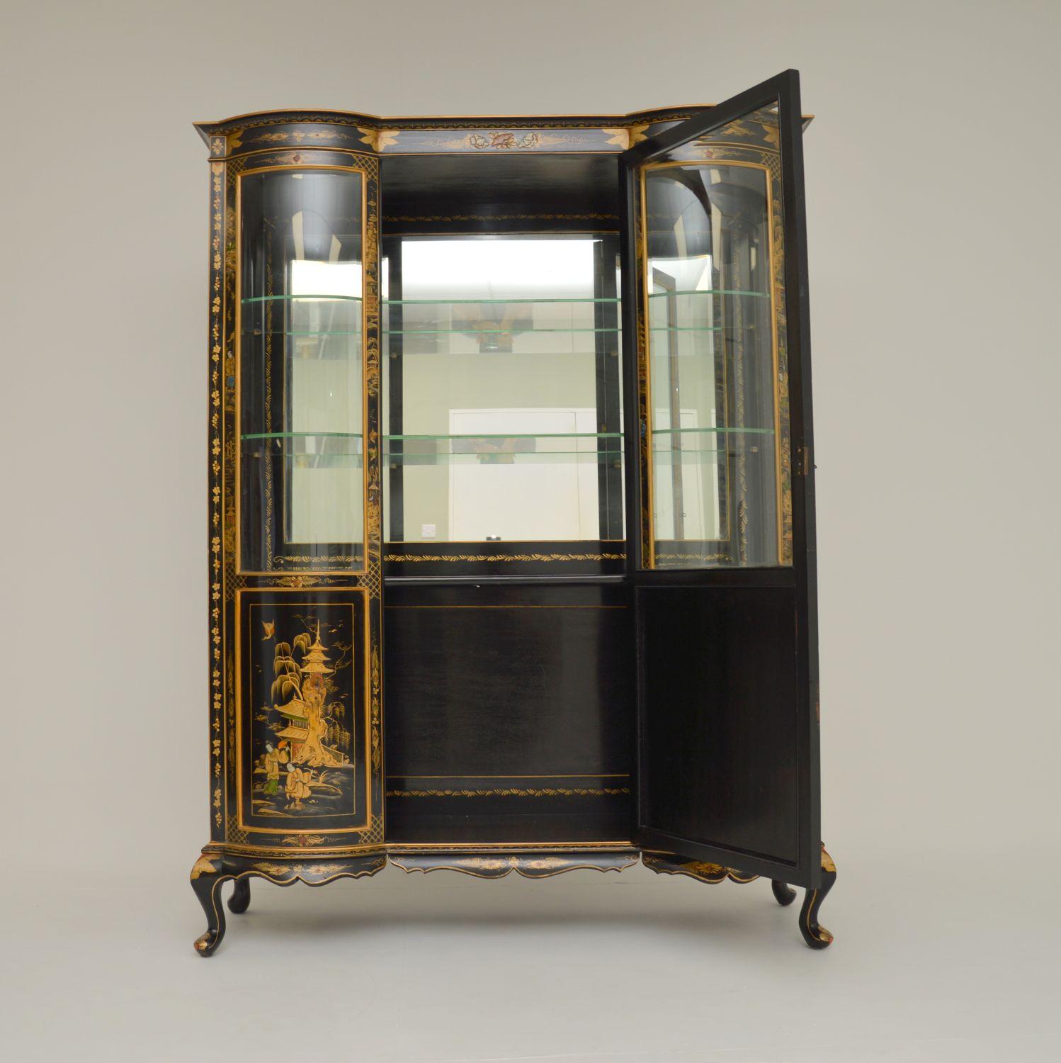 Antique 1920’s Chinoiserie Display Cabinet 1