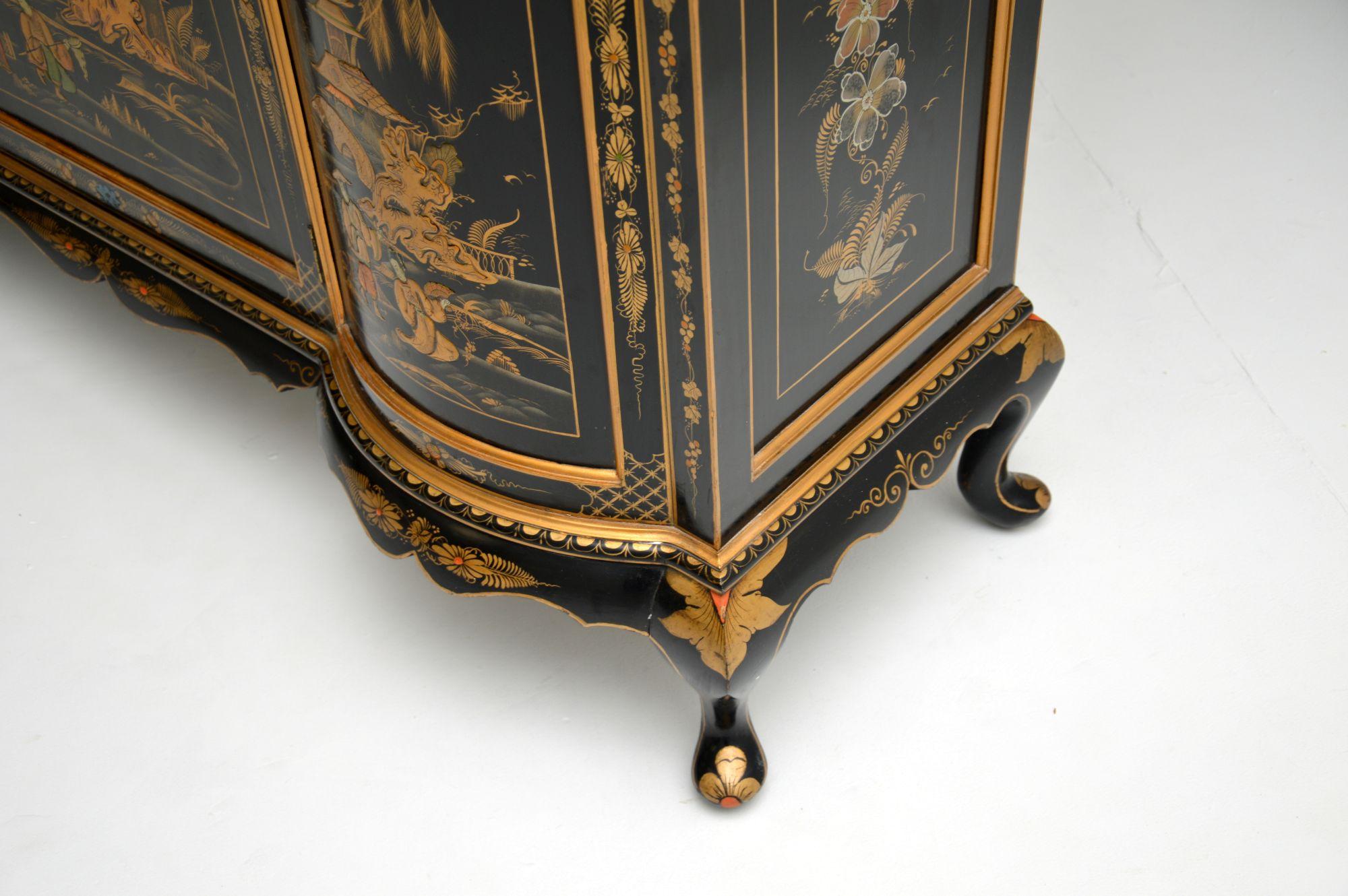 Antique 1920’s Chinoiserie Display Cabinet 4