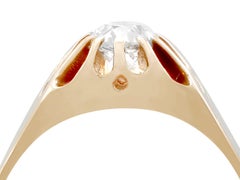 Antique 1920s Diamond and Rose Gold Solitaire Engagement Ring