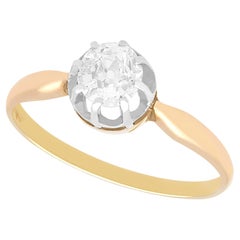 Used 1920s Diamond Gold Solitaire Engagement Ring