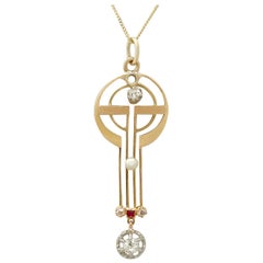 Art Nouveau Pendant Necklaces
