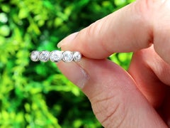 1920s Diamond Yellow Gold Five Stone Engagement Ring