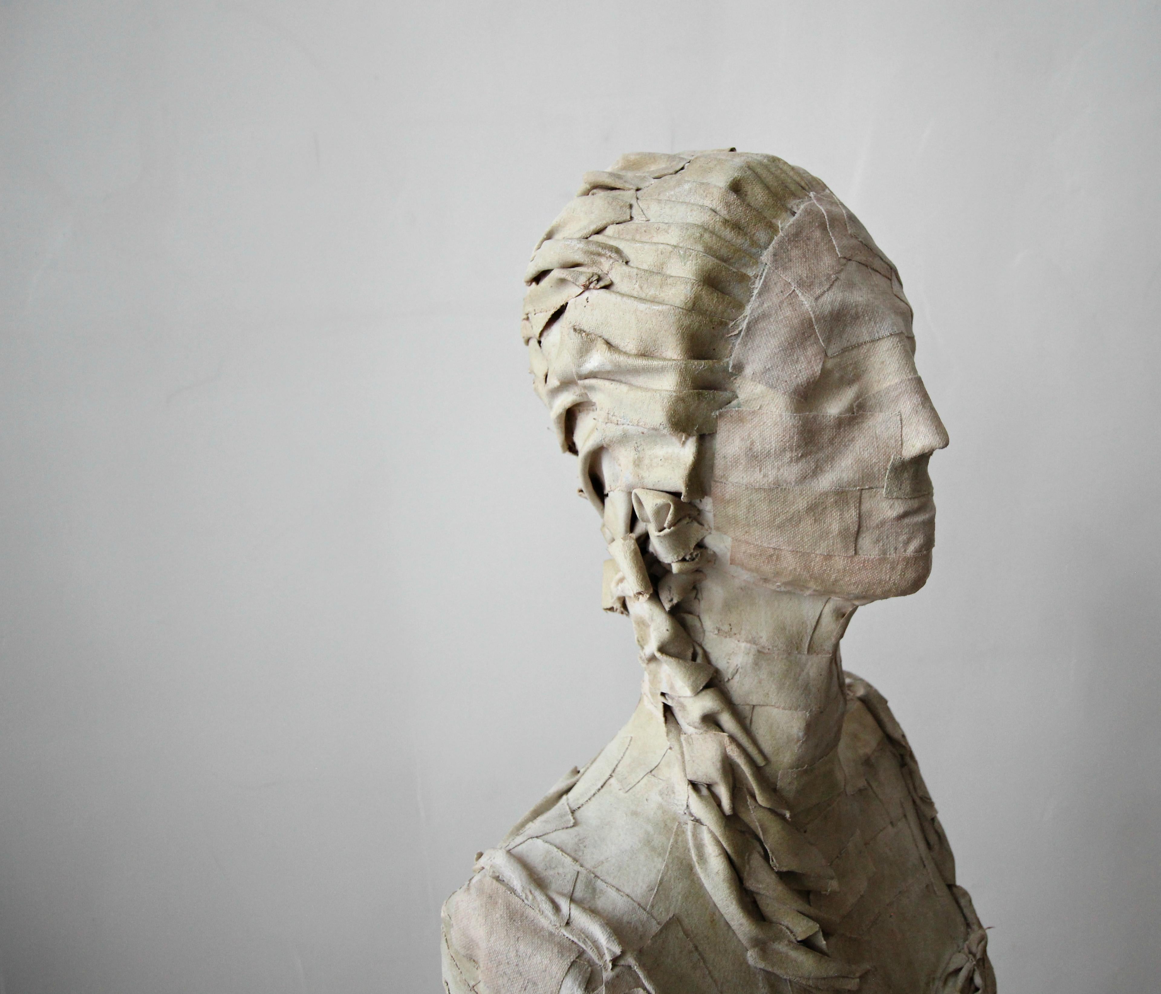 Acier Antiquités - Mannequin de buste féminin d'art français des années 1920 en vente