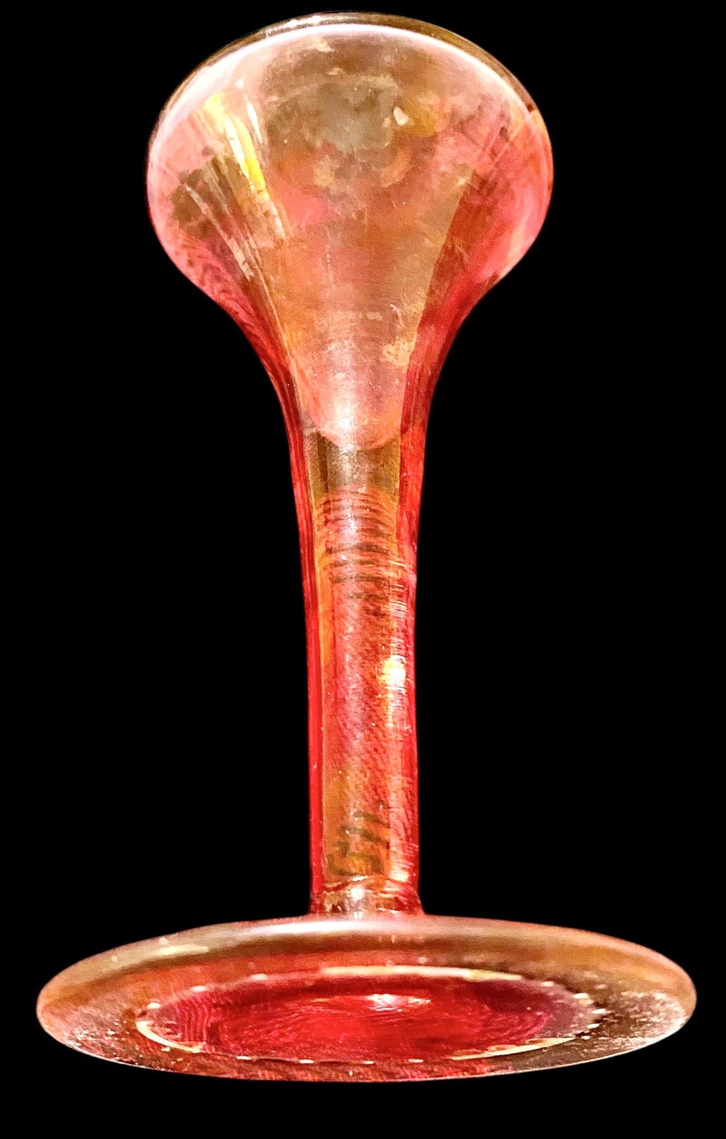Antique 1920’s Glass And Enamel Perfume Bottle 4