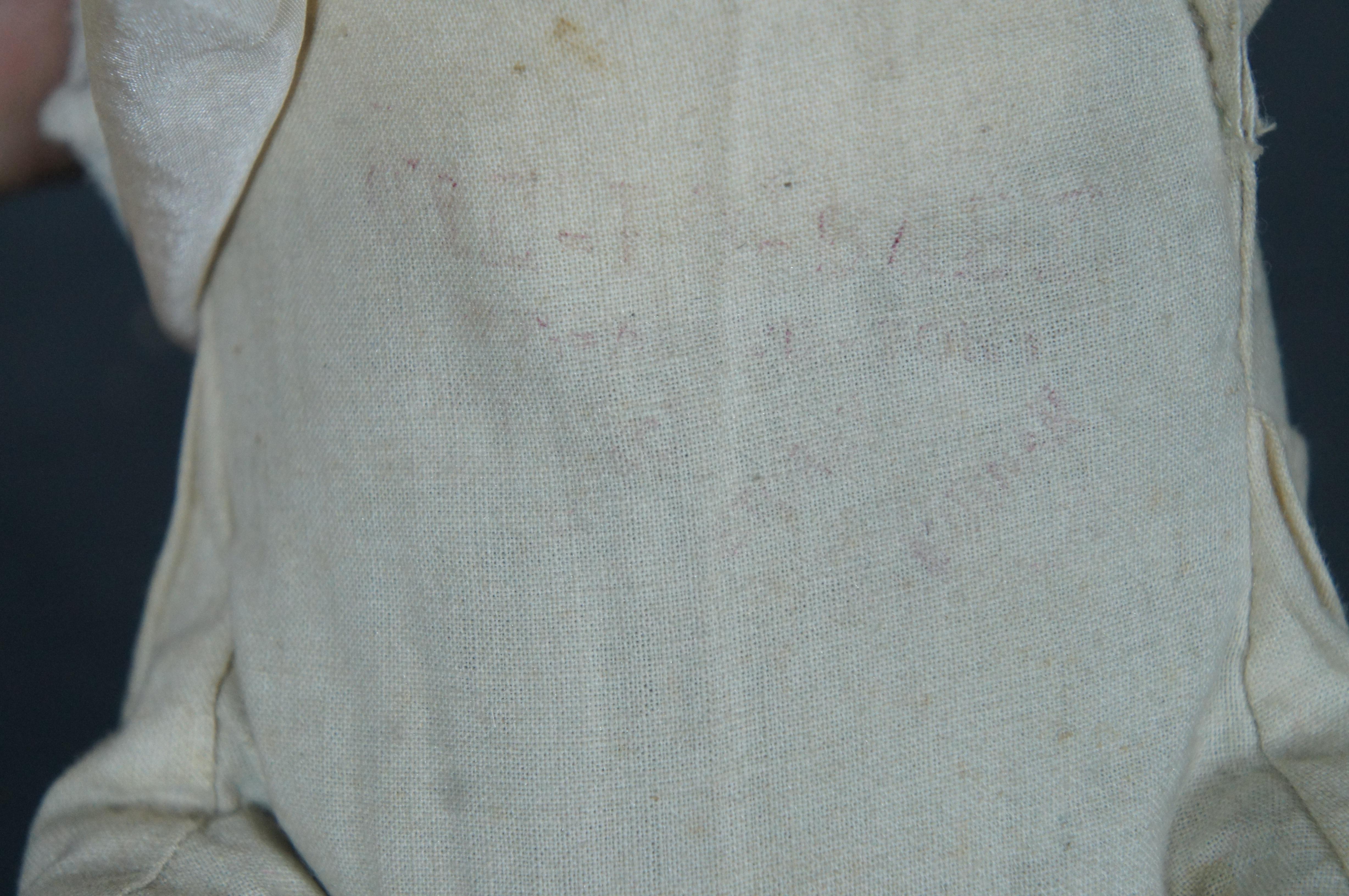Antique 1920s Grace Storey Putnam Bye-Lo Baby Bisque Celluloid Cloth Baby Doll In Good Condition In Dayton, OH