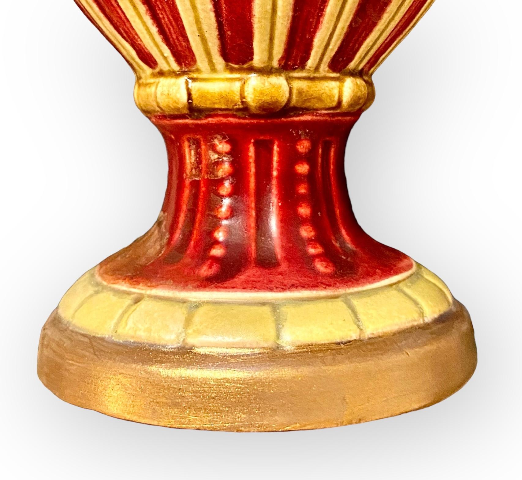 Antique 1920’s Grand Tour Italian Venice Majolica Vase For Sale 9