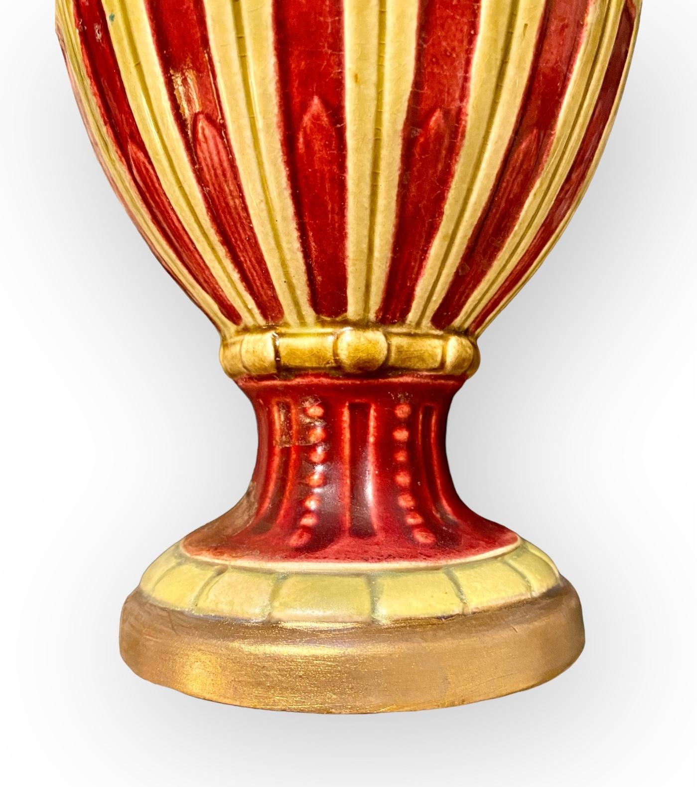 Antique 1920’s Grand Tour Italian Venice Majolica Vase For Sale 10