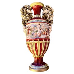 Antique 1920’s Grand Tour Italian Venice Majolica Vase