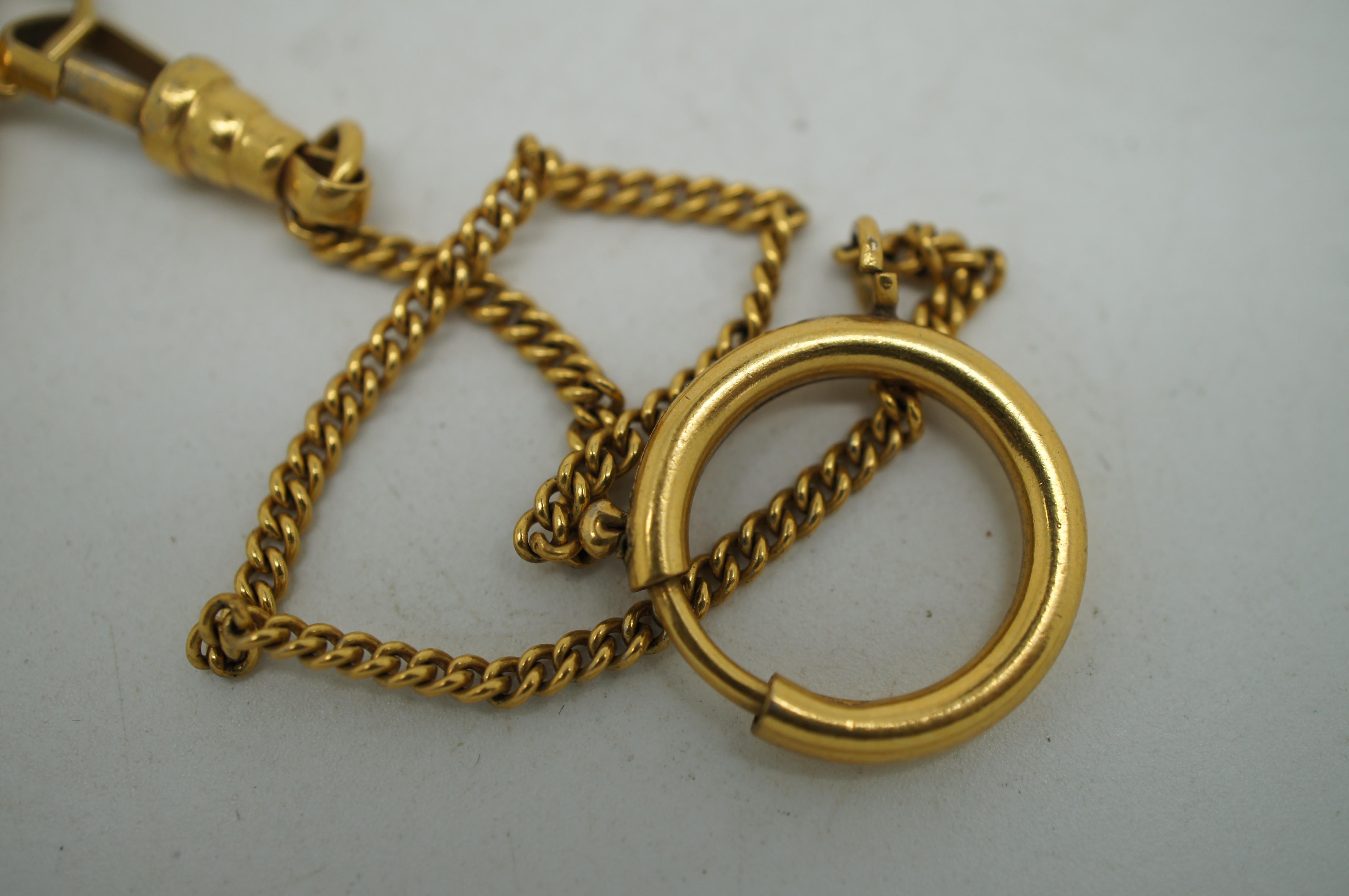 Antique 1920s Hamilton Wadsworth 14k Gold Glow in the Dark Pendant Pocket Watch 3