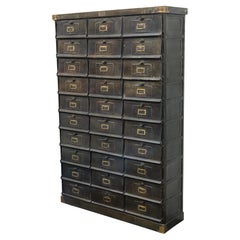 Antiker französischer Stahlschrank aus den 1920er Jahren von Strafor of Strasbourg
