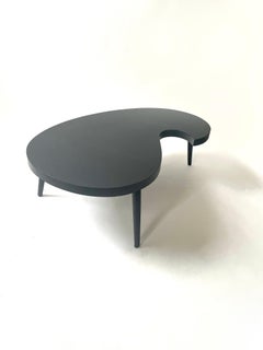 Antique 1920s Metal Apostrophe Shaped Coffee Table