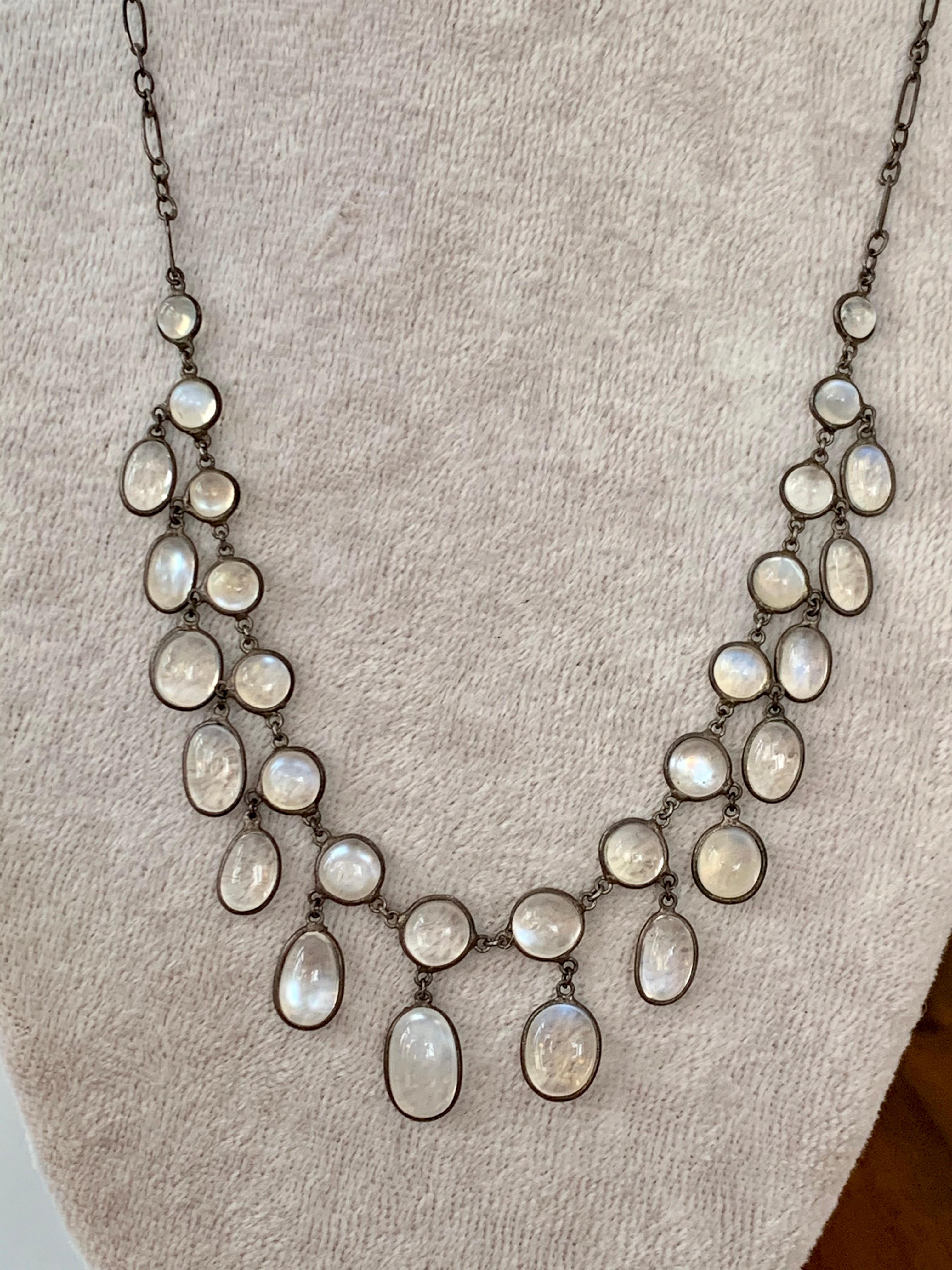 Women's Antique 1920's Moonstone Necklace