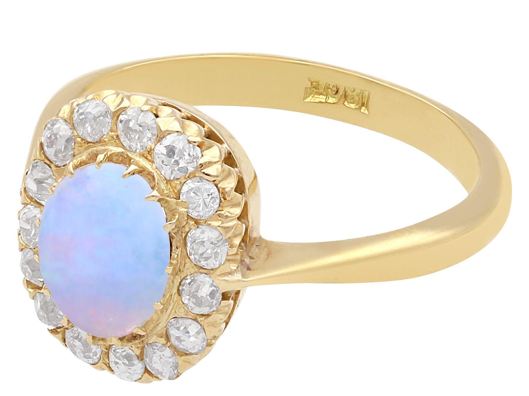antique 1920s opal and gold...