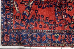 Antique 1920s Persian Lilihan Rug Floral Design 5.8' x 6.7', 1920s - 1C1216
